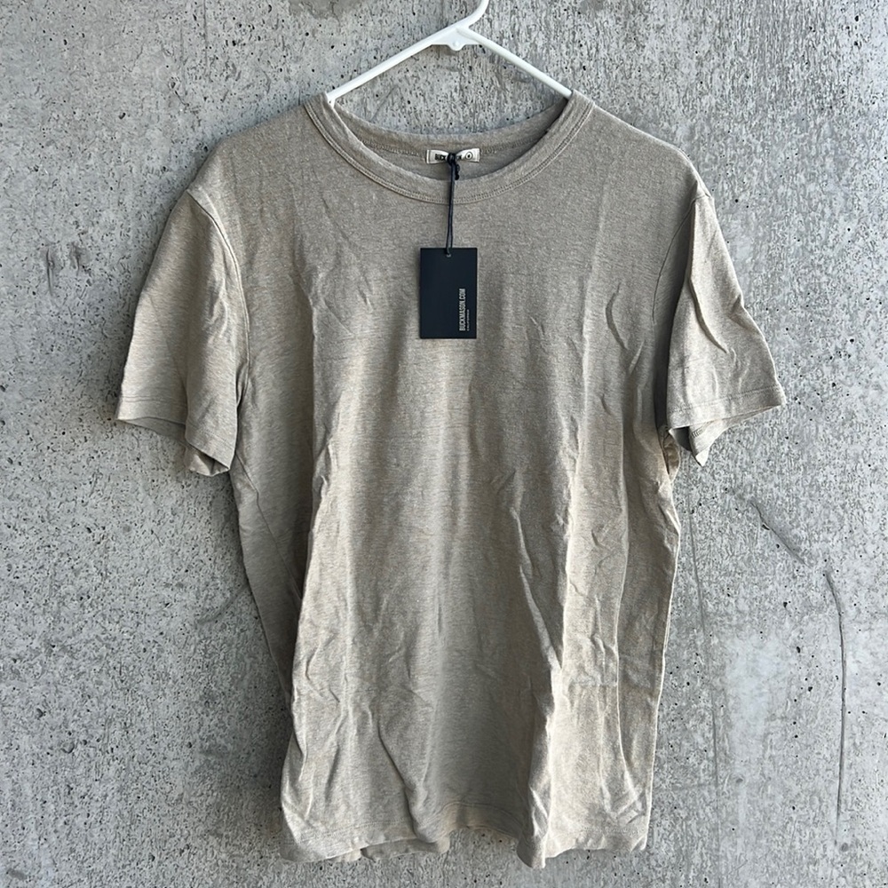 Buck Mason flint khaki Yuma hemp tee- men’s medium- new with tags!